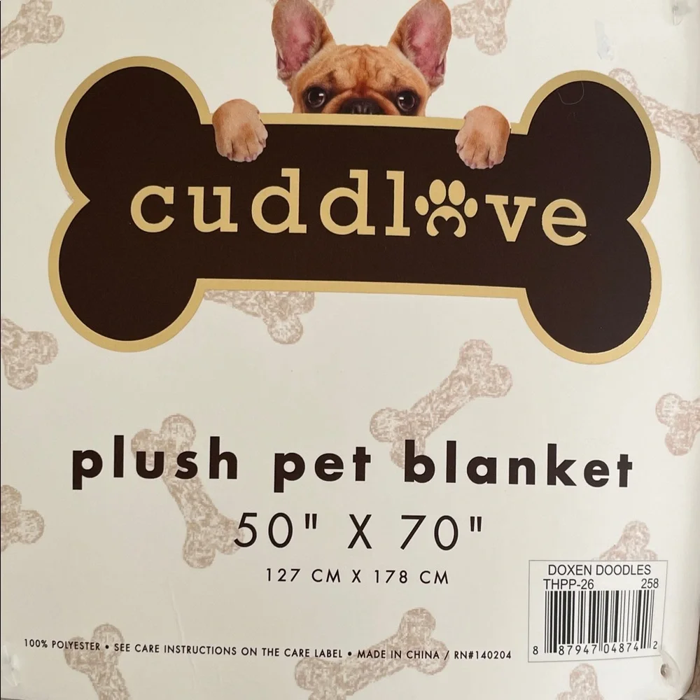 Cuddlove Dachshund Print Plush throw blanket Blanket